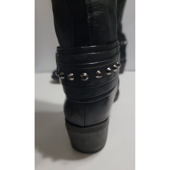 Vince Camuto Beatrix Ankle Studded Riding Boots Black Size 8.5M  38 - Picture 5 of 8